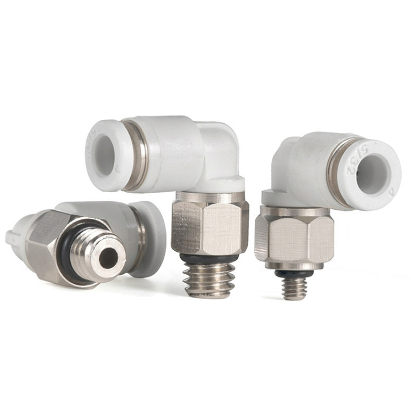 ขายร ้ อน Trachea Joint Micro นิวเมติก Quick Joint pl3-m3/pl4-m5/m5/6mm Mini Threaded Bend Joint