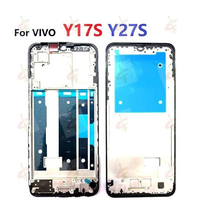 สําหรับ vivo Y17S Y27S กลางกรอบด ้ านหน ้ าฝาครอบแชสซีด ้ านหลังแผ ่ น LCD ผู ้ ถือเปลี ่ ยน