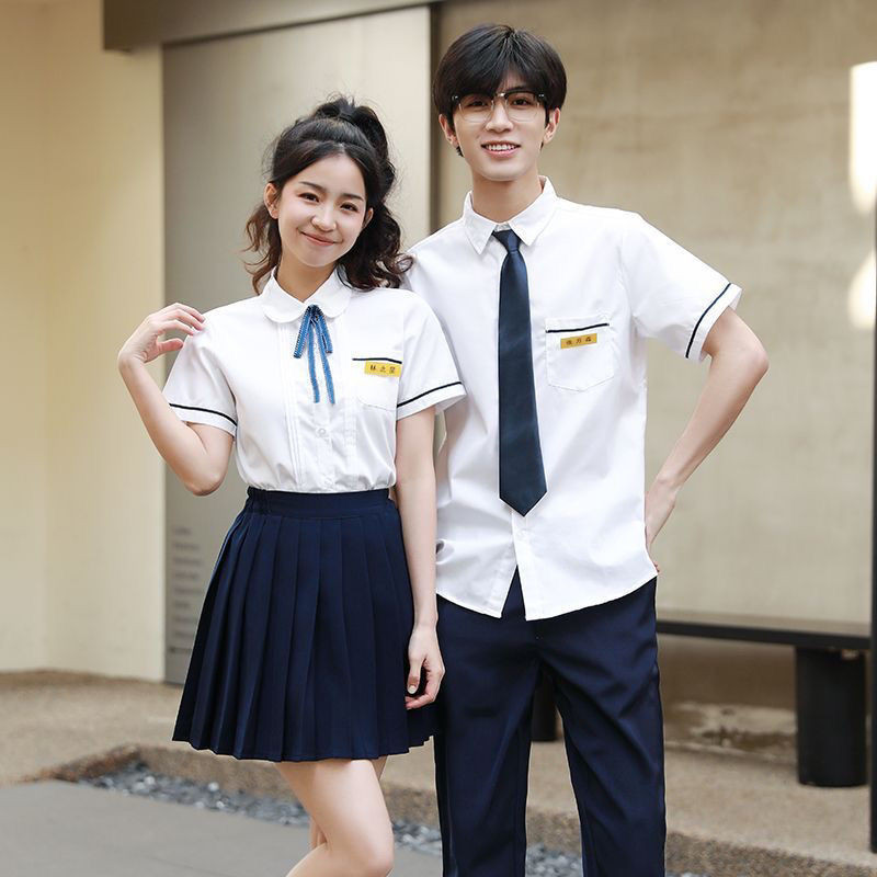 Jk เสื ้ อเชิ ้ ตผู ้ หญิง Academy สไตล ์ High School Graduation Class Uniform