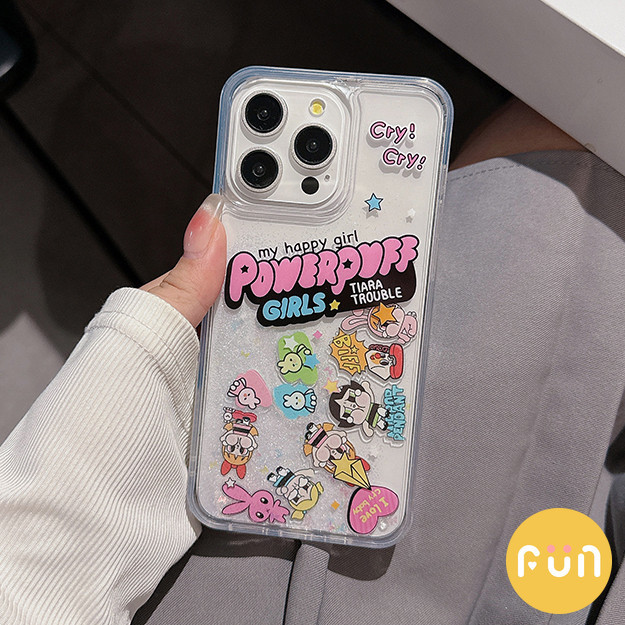 การ ์ ตูน CryBaby Power สาวโปร ่ งใส Quicksand เคสโทรศัพท ์ สําหรับ iPhone 15 14 Plus 13 12 11 Pro Max 15plus อะคริลิค Shock Proof Hard ปกหลังปลอก - รูปที่ 2