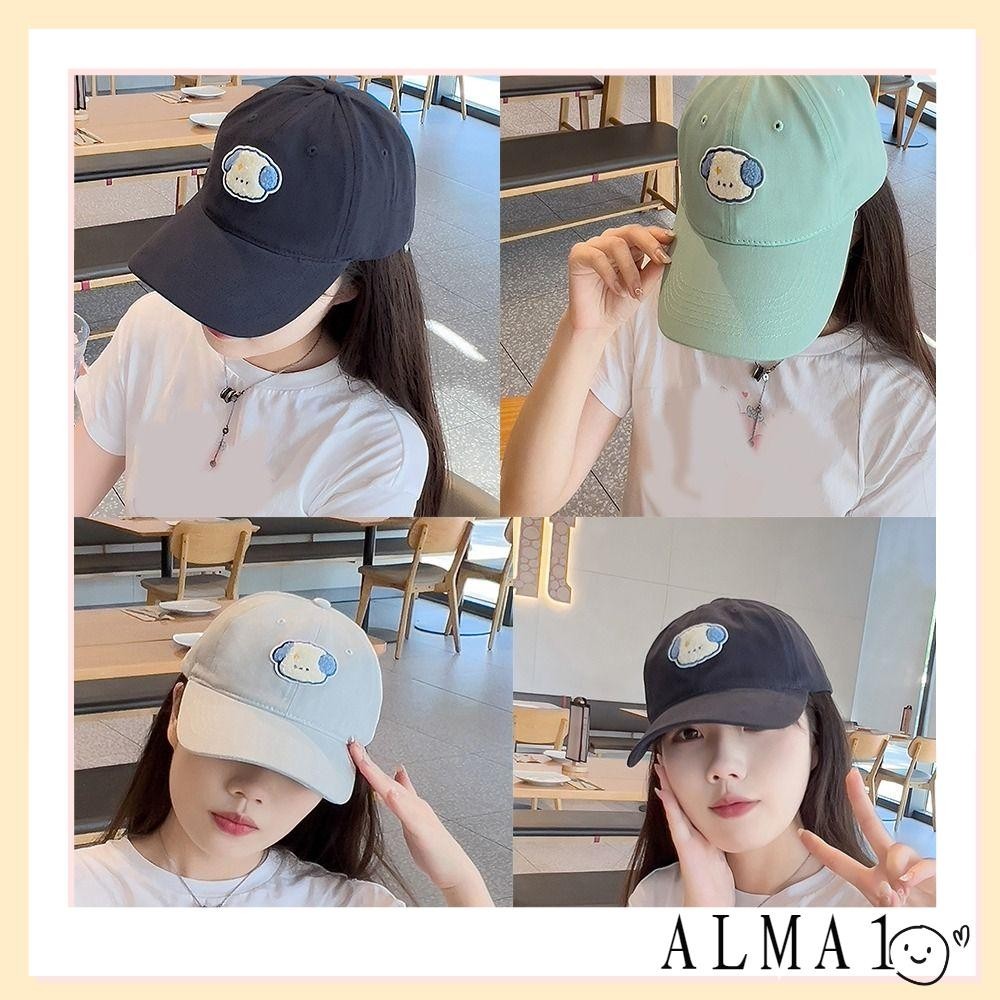 Alma Sun Hat, UV Protect Cotton Baseball Hat, Fashion Adjustable Cap Sun Protection Spring Summer Sunshade Hat
