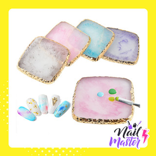 💜 จานผสมสีหินอ่อน จานเพ้นท์ จานสีลายหินอ่อน จานผสมสี พาเลทเร…