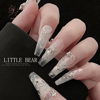 [maybeauty] 50 ชิ้น/เซ็ตด้านล่างแบนเล็บ Rhinestones Glitter เงินคริสตัลตกแต่งเล็บ DIY วัสดุเล็บ Charm อุปกรณ์เสริม {TH}
