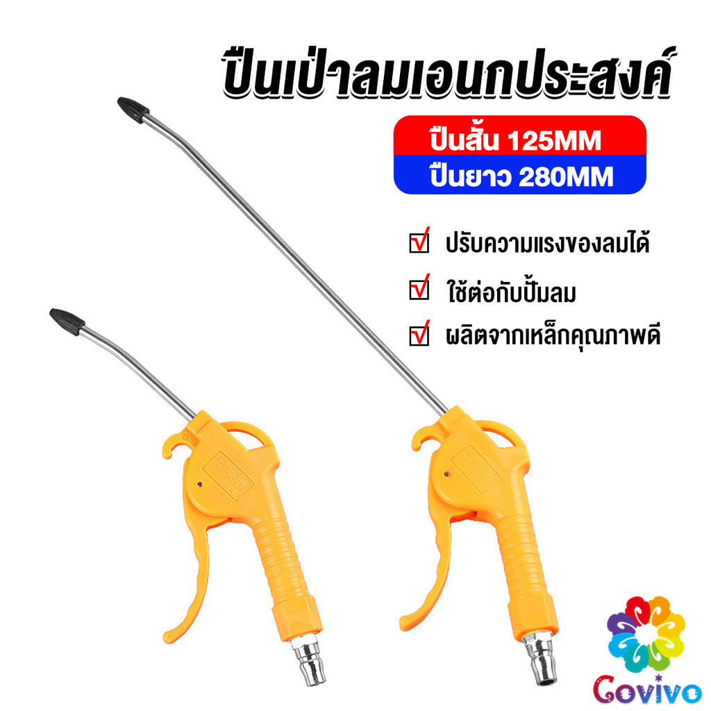 Covivo ที่เป่าลม หัวฉีดลม ฉีดลม ด้ามพลาสติก มี 2 ขนาด ยาว- สั่น Air Blower Duster