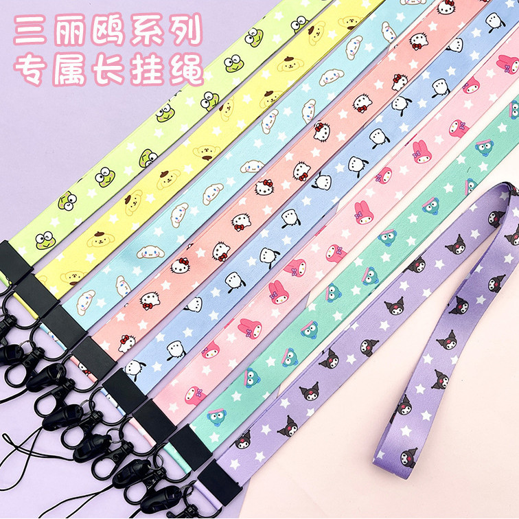 Kouromi การ ์ ตูนโทรศัพท ์ มือถือเชือกเส ้ นเล ็ กยาว Melody เชือกคอ Key Card Holder กว ้ างขึ ้ นสายรัด