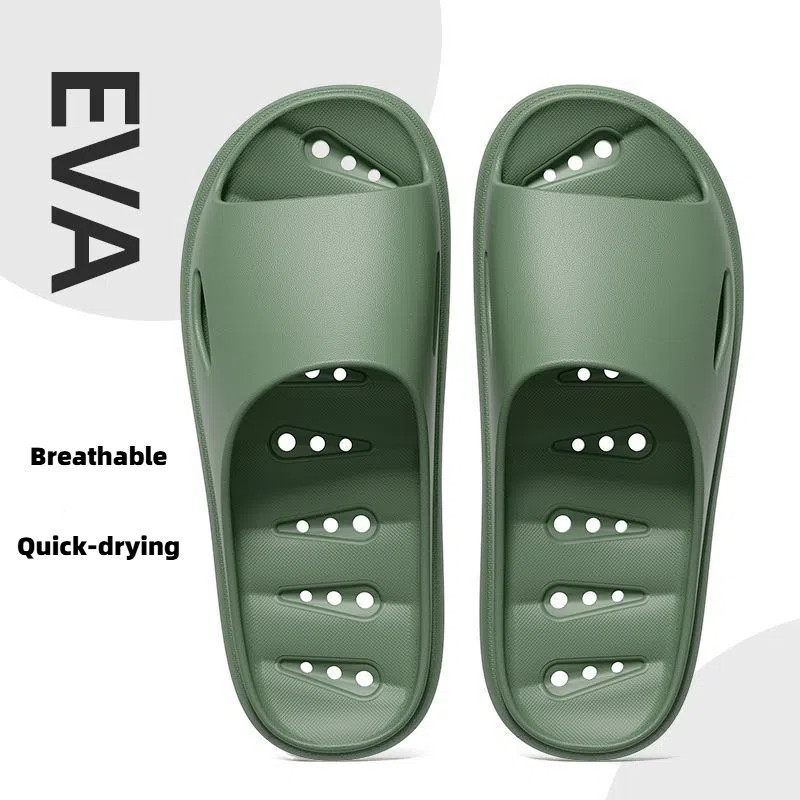 Quick-drying Anti-Slip รองเท ้ าแตะ EVA การออกแบบการรั ่ วไหลรองเท ้ าแตะห ้ องน ้ ําห ้ าดาวเฉพาะ Anti-Slip Antibiotic หนา Soled Brea