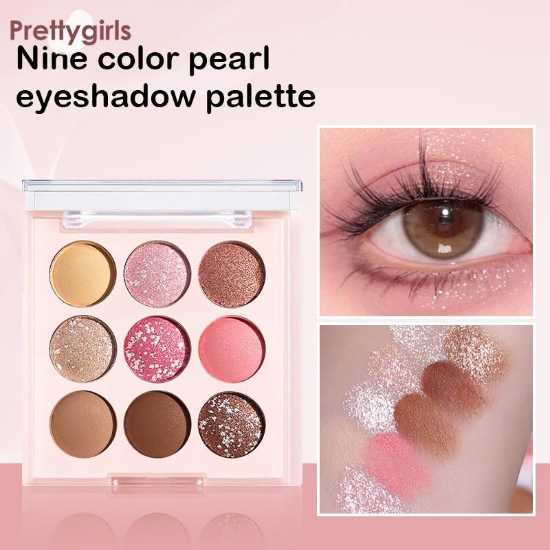 【PY】Leixina พาเลทอายแชโดว์ ไอศกรีม 9 สี กันน้ำ ติดทนนาน ไม่เป็นก้อน-PY