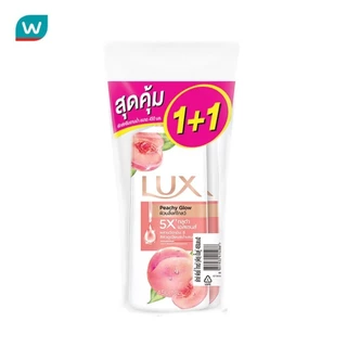 Lux ลักส์ ครีมอาบน้ำ พีชชี่ โกลว์ 450 มล. แพ็คคู่