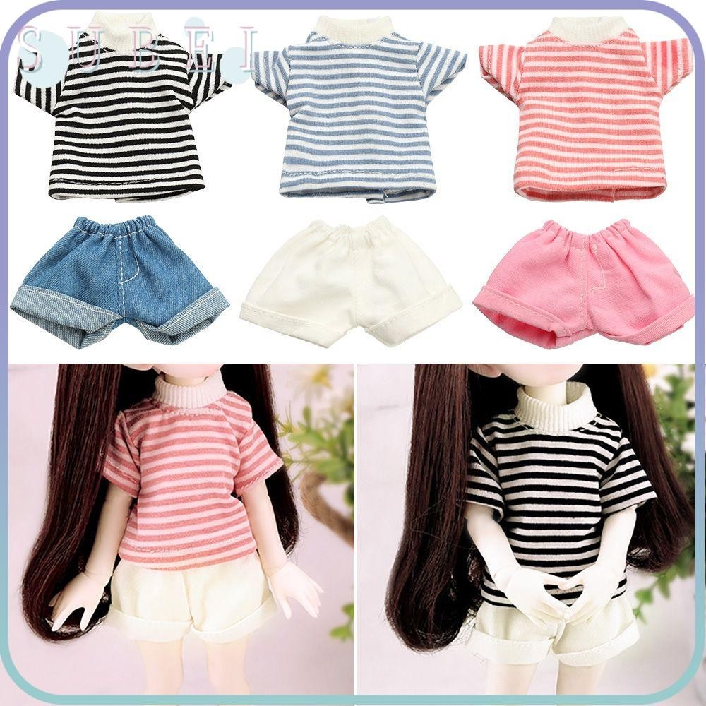 Sukaa เสื้อยืดลําลอง กางเกงยีน 11.5 นิ้ว 1/6 BJD สําหรับตุ๊กตา