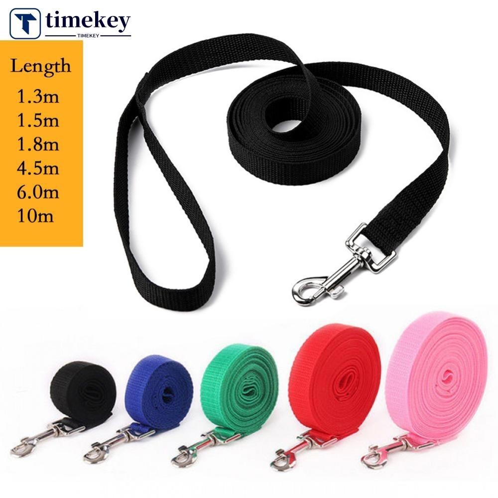 Timekey เชือกลากยาวสายจูงสุนัข 3 สี 1.5M-10M สัตว ์ เลี ้ ยงเดินการฝึกอบรมสายจูงแมวสุนัขสายรัดปลอกคอ