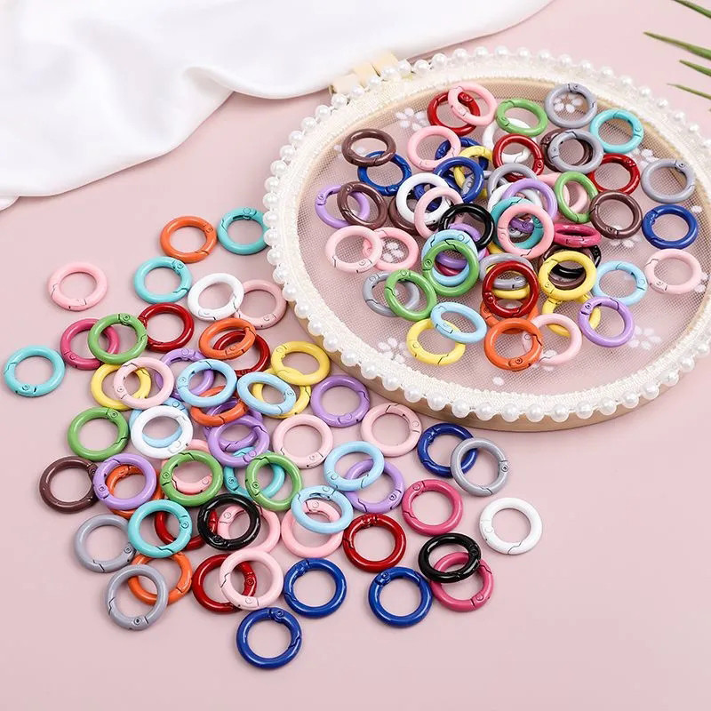 25 มม.สีฤดูใบไม ้ ผลิแหวนพวงกุญแจโทรศัพท ์ มือถือสร ้ างสรรค ์ อุปกรณ ์ เสริมเปิดฤดูใบไม ้ ผลิหัวเข ็ มขัดแหวนหนังสือ
