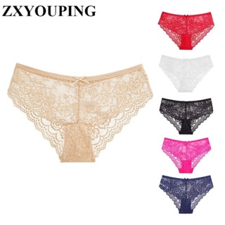 Zxyouping กางเกงชั้นในลูกไม้สําหรับผู้หญิงชุดชั้นใน Hollow B…
