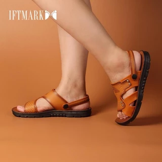 IFTMARK รองเท้าแตะ รองเท้าแตะผู้ชาย รองเท้าแตะแฟชั่นใหม่ รองเท้าชายหาด รองเท้าแบน ลำลอง สวมใส่ง่าย[ส่งเร็วพิเศษ]