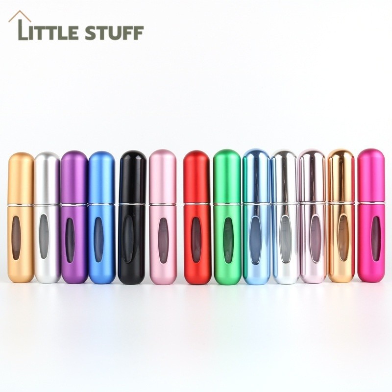 ขวดแบ่งน้ำหอมพกพา 5 ml สีเทา เปิดหัวเติม พร้อมส่ง ใช้งานสะดวก