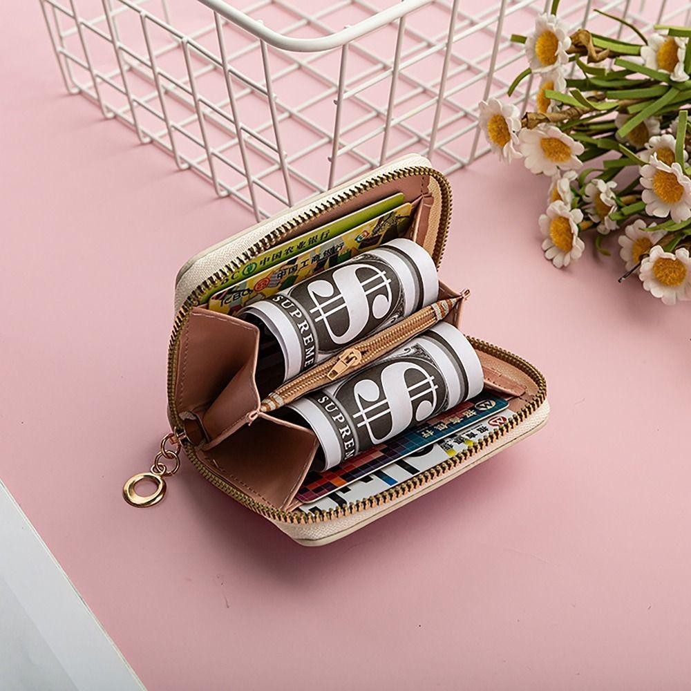 UUMIR กระเป๋าใส่เหรียญเงิน, INS สไตล์ Capybara บัตรเครดิต Holoder, Simple PU หนังซิปกระเป๋าสตางค์สําหรับนักเรียนหญิงของขวัญ