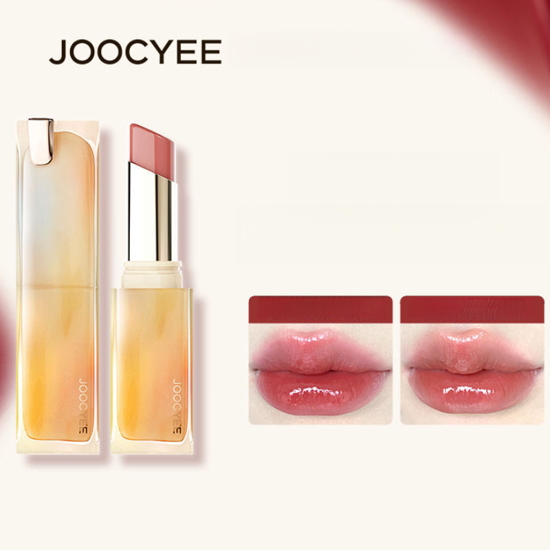 JOOCYEE ลิปสติกเนื้อวาวฉ่ำวาว ชุ่มชื้นยาวนาน ลิปสติกไวท์เทนนิ่งไม่ลบเครื่องสำอาง
