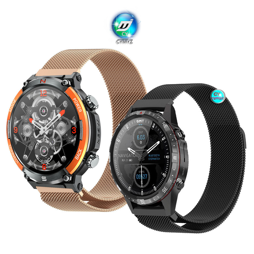 สําหรับ Aolon GT5 Pro สายนาฬิกาอัจฉริยะ สายโลหะสําหรับ Aolon Watch สายข้าม Aolon สายรัดข้อมือแบบสปอร