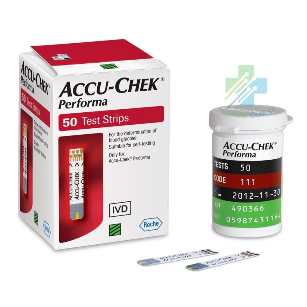 ACCU CHECK PERFORMA 25ชิ้น ใช้สำหรับเครื่อง Accu-Chek รุ่น Performa เท่านั้น