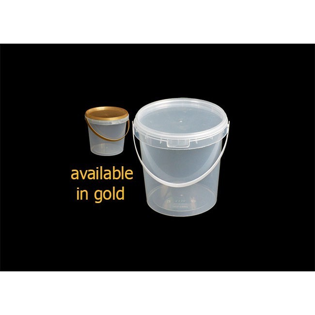 BP ถังเซฟตี้ซิล กระปุกเซฟตี้ซิล ขนาด 1100 ml. มีหูหิ้ว 1687 + ฝาสีทอง / ใส จำนวน 10ใบ มีตัวเลือกสินค้า