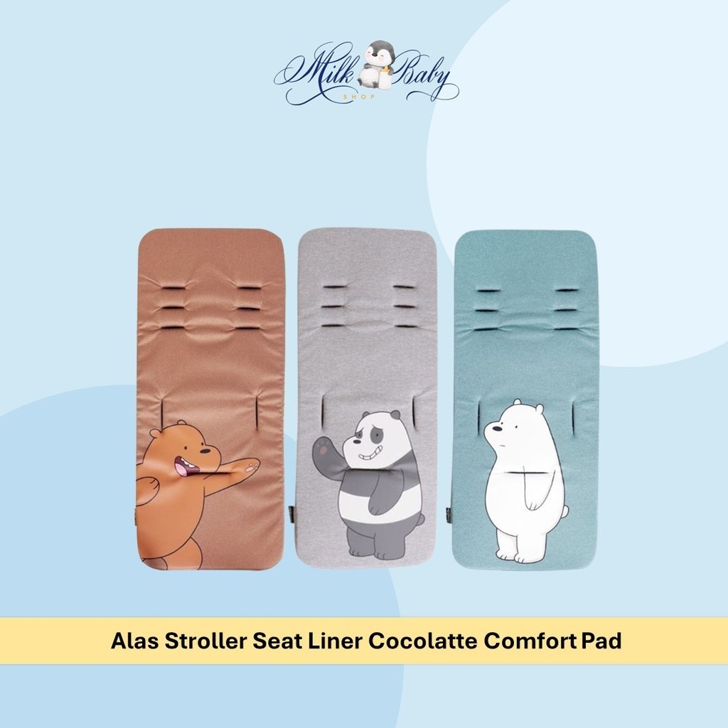 Cocolatette Comfort Pad เบาะรองนั่งรถเข็นเด็ก Emoji & We Bare Bears