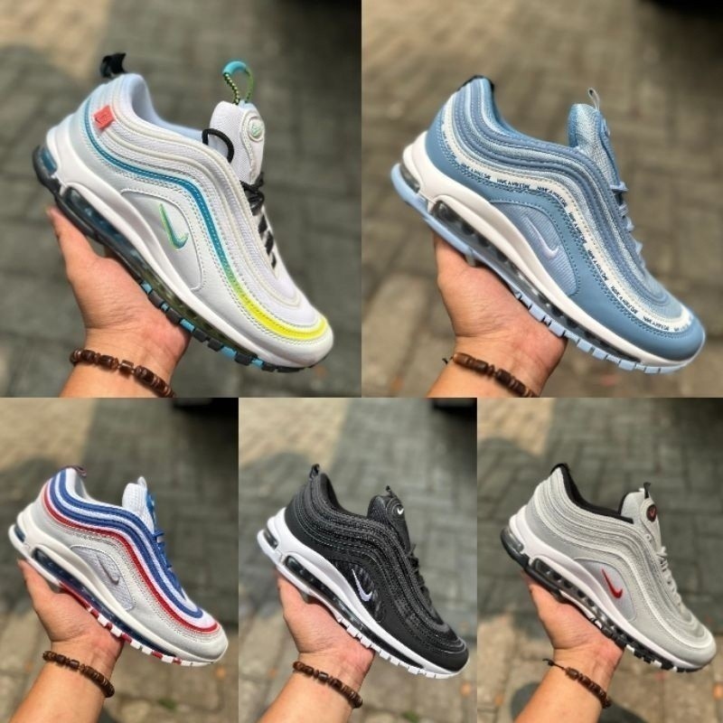 2024 ขายร้อนสุด ๆ AIR MAX 97 UNDEFEATED สีขาวไม่ว่าจะสูง