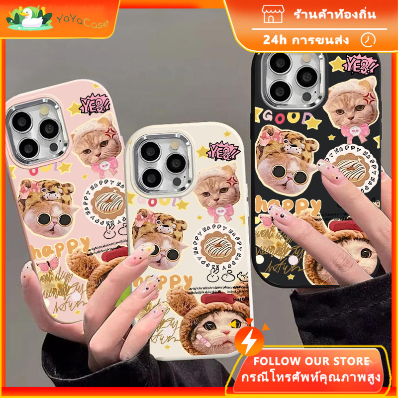 🦢YaYacase สำหรับ Infinix Smart 7 8 lnfinix Hot 30I 40 40I lnfinix NOTE 30 4G ลูกแมวน่ารักรุ่น TPU ขั