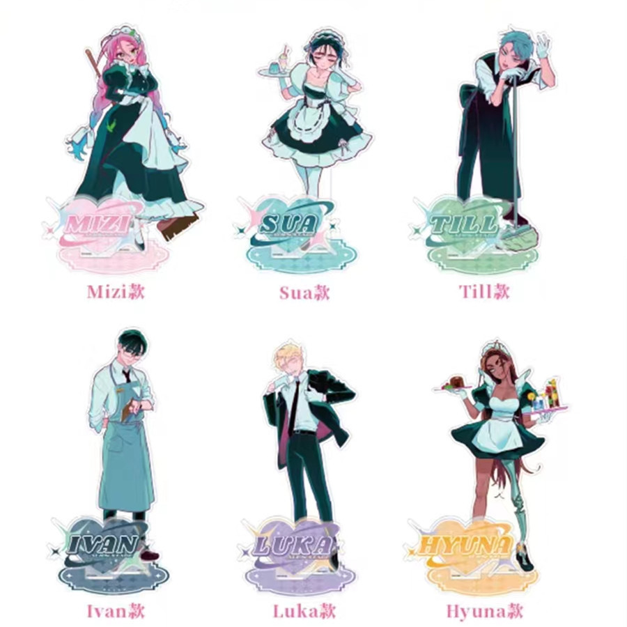 Alien STAGE อะนิเมะขาตั้งอะคริลิค Sua Maid Figuur Action อุปกรณ์ต่อพ่วงรูปเด็กโมเดลของเล่นเครื่องประดับอุปกรณ์เสริมเดสก์ท็อปเครื่องประดับ