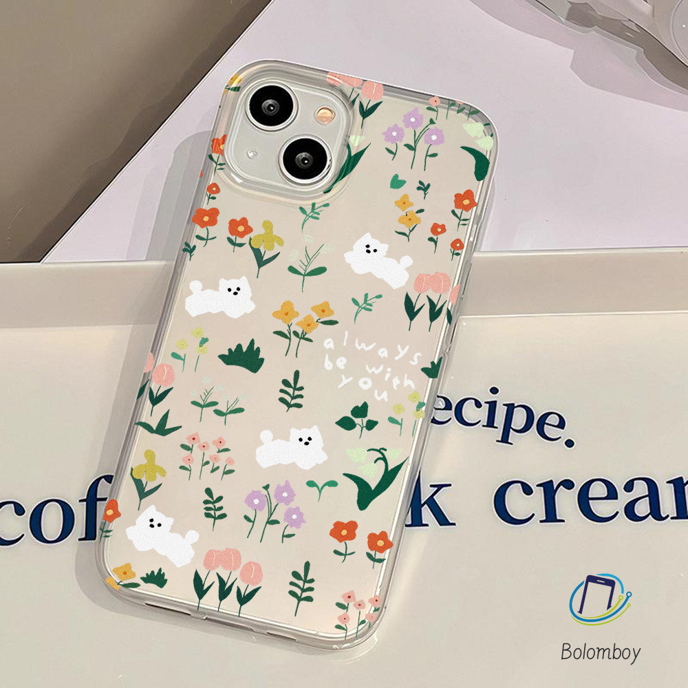 เคส for iPhone 11 12 13 14 15 16 pro max plus สวยงาม ลายดอกไม้ สัตว์ มีน้ำค้างแข็งโปร่งใส กันกระแทก อ่อนนุ่ม มีพื้นผิว
