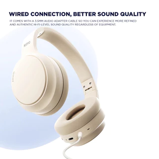 [ฟรีถุงเก็บ] Kinyo B3 Pro หูฟังครอบหู หูฟังบลูทูธไร้สายแบบครอบหู 5.3 หูฟังตัดเสียงรบกวน ANC พร้อมไมโครโฟน Headphone
