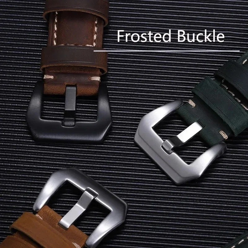 สายหนังแท้คุณภาพสูงสําหรับ Samsung Galaxy Watch 7 Ultra Band Vintage Frosted Strap สําหรับนาฬิกา Ultra 47 มม.อุปกรณ์เสริม