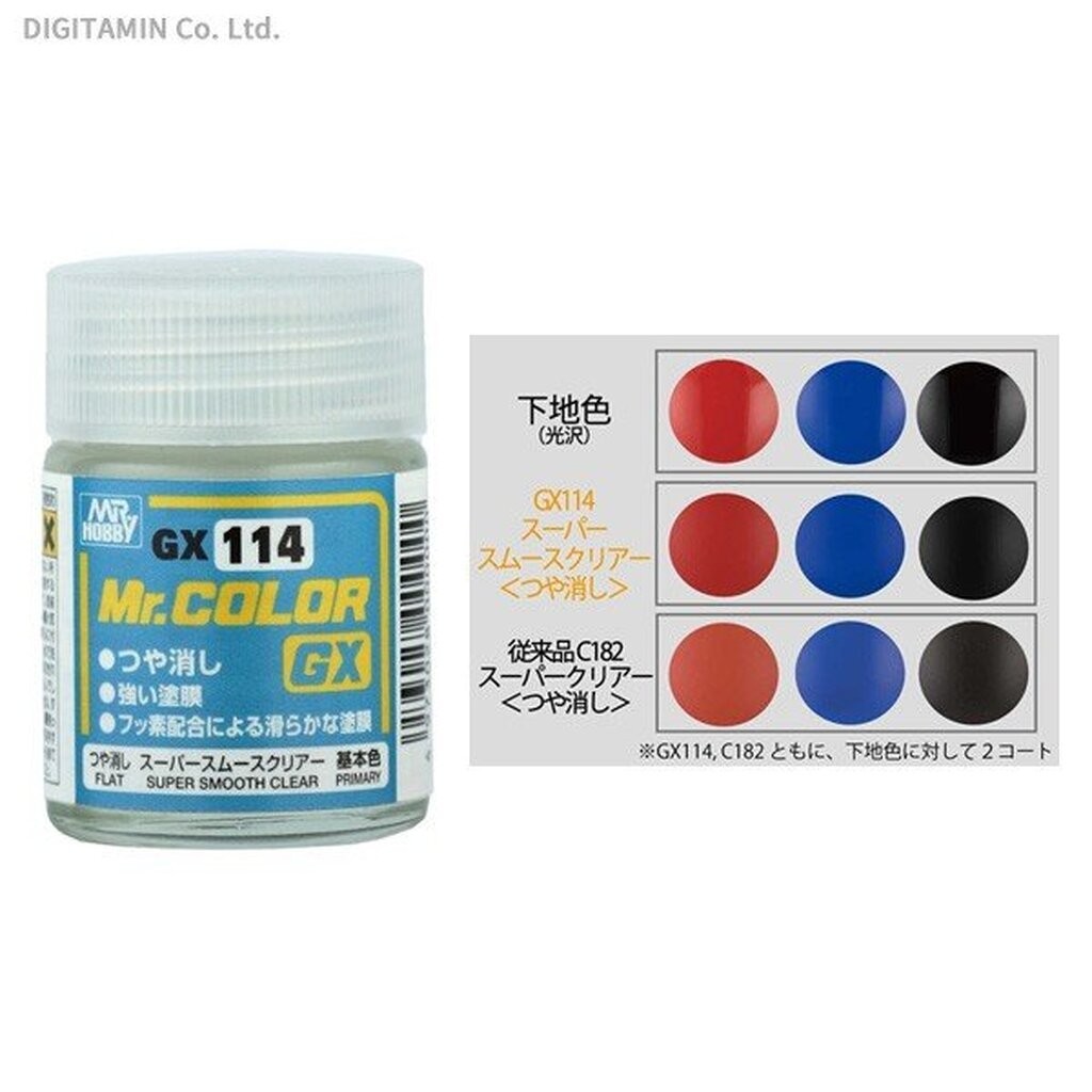 4973028631951 mr.hobby gx114 super smooth clear (primary) 18ml.