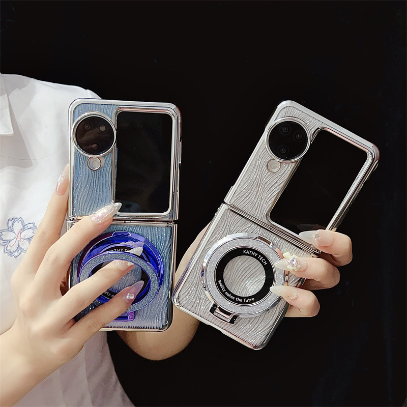 Electroplated Glitter แหวนผู้ถือกรณี OPPO ค้นหา N3 N2 Flip Bracket ปลอกระลอกน้ํากันกระแทกฝาหลัง Shell ราคา ถูกที่สุด ดีลบีเคเค แกลเลอรีภาพที่ 4