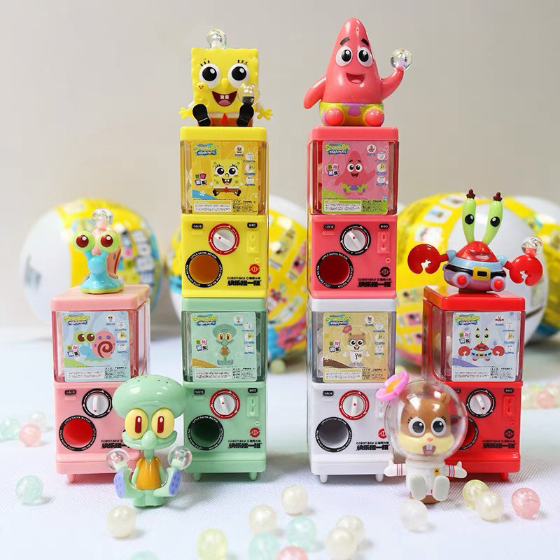 ของเล่นด้านบน SpongeBob SquarePants DIY Egg Twister Tide Play กล่องตาบอดตกแต่งโต๊ะ