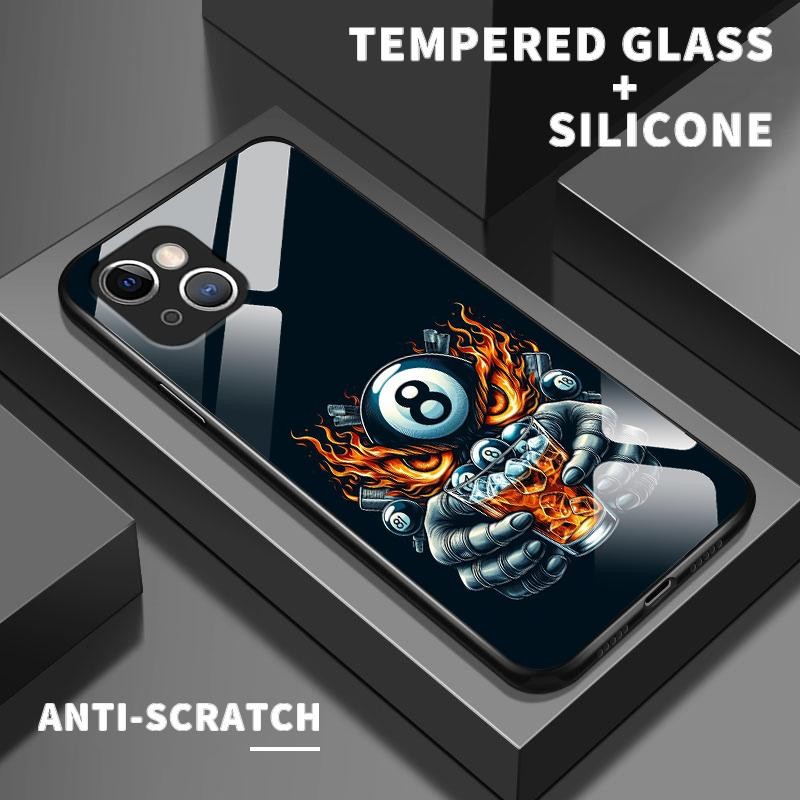 เหมาะสำหรับ Huawei P20 Pro P30 Pro กรณีโทรศัพท์ใหม่เคส Kesederhanaan Ball No. 8