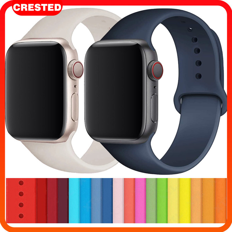 สายยางซิลิโคน for IWatch Ultra 3 2 Series 11 10 9 8 7 6 5 SE 49 มม 45 มม 46 มม 41 มม 42 มม 40 มม 38 มม Smartwatch Watch
