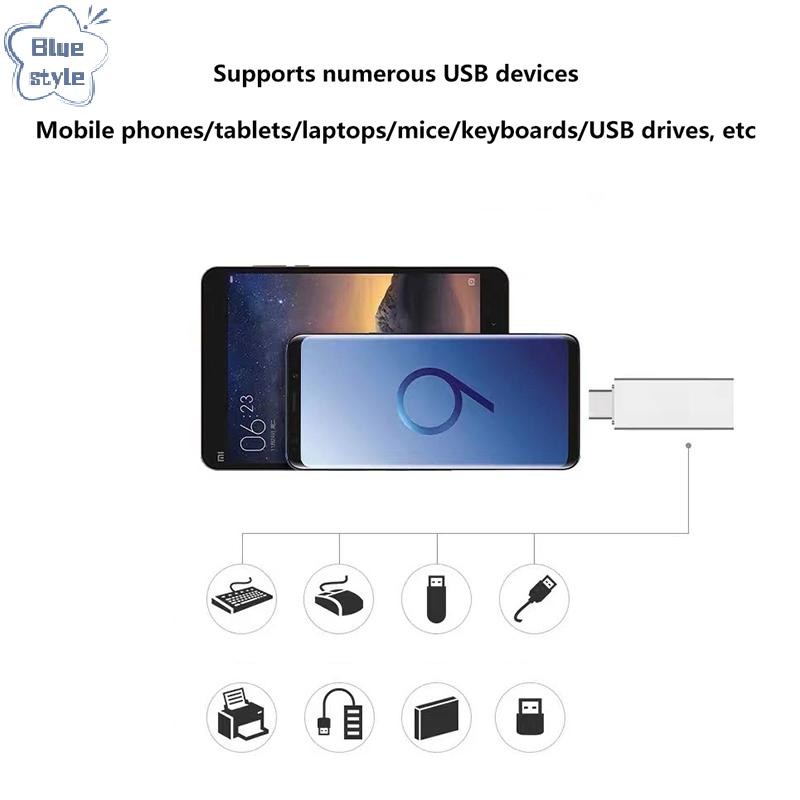 Bluestyle 3 In 1 แท่นขยาย HUB USB 3.0/Type-C 3.0 ถึง 3 USB Multi Port HUB OTG อะแดปเตอร์หลาย Expander สําหรับแล็ปท็อปพีซีใหม่