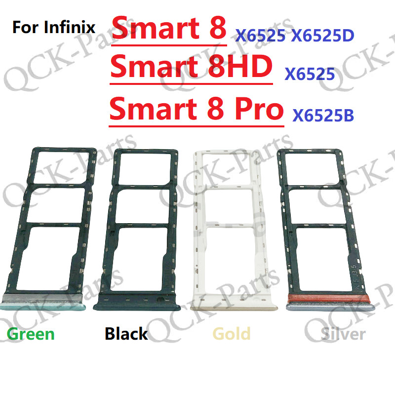 สําหรับ Infinix Smart 8 สมาร์ท 8HD สมาร์ท 8pro X6525 X6525B X6525D ซิม SD การ์ดถาดผู้ถือสล็อต