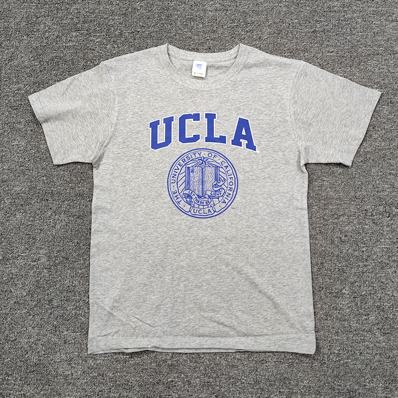 Loose Plus Size UCLA University of California Los Angeles เสื้อยืดแขนสั้น Unisex