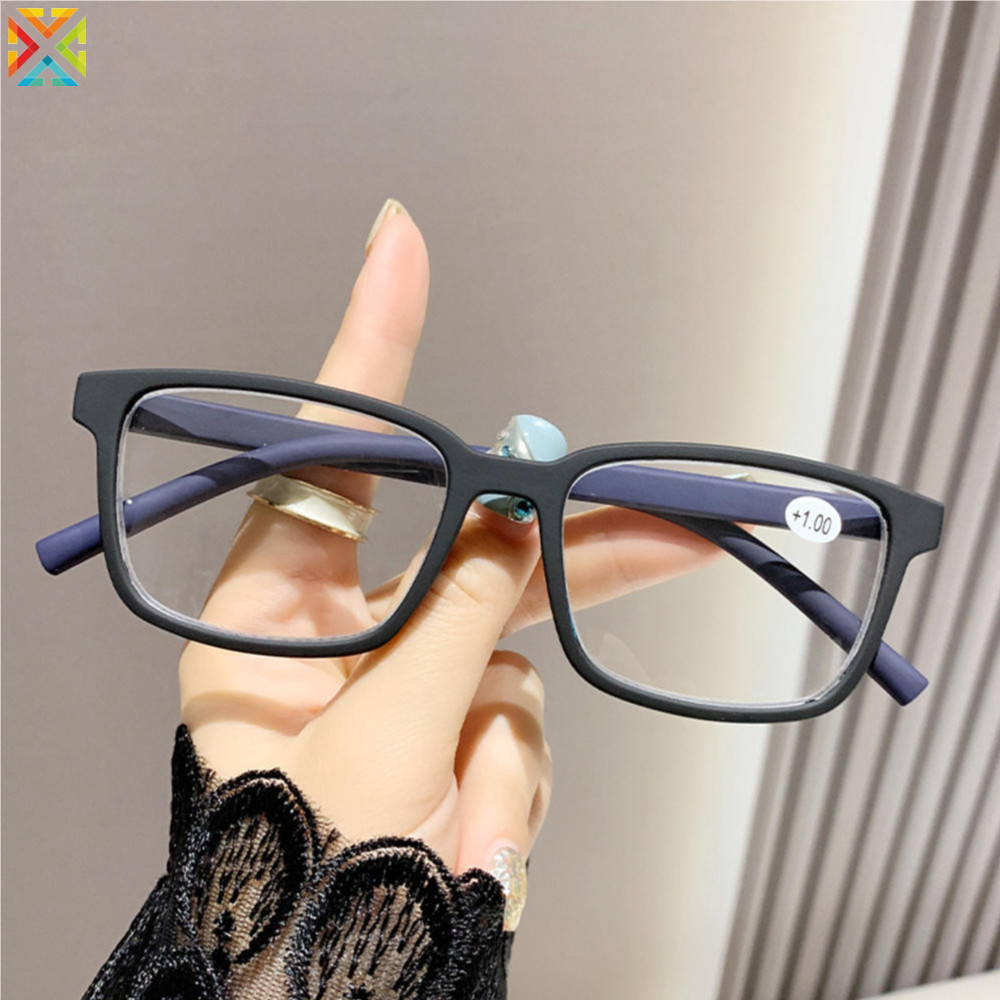 2025 ป้องกันแสงสีฟ้าที่มีสีสันแว่นสายตายาวอินเทรนด์ผู้หญิงผู้สูงอายุแว่นสายตายาวบุคลิกภาพฤดูใบไม้ผลิขากรอบแว่นตา - รูปที่ 4