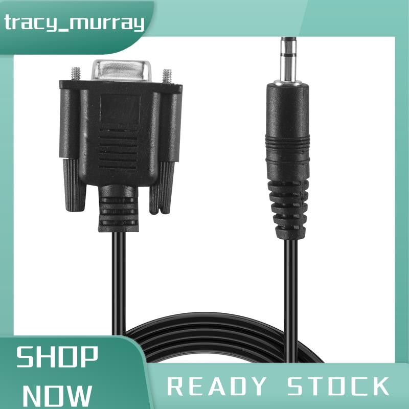 tracy_murray Db9 9 Pin สาย VGA ตัวเมีย ,DB 9 Female to TRS 3.5mm (1/8in) TRS Stereo Male Serial Data