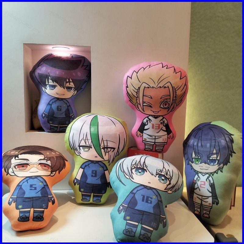 Yu2 BLUE LOCK Kenyu Yukimiya หมอน Plush รถเอว Office Napping Cushion Yo Hiori Bedhead พนักพิง