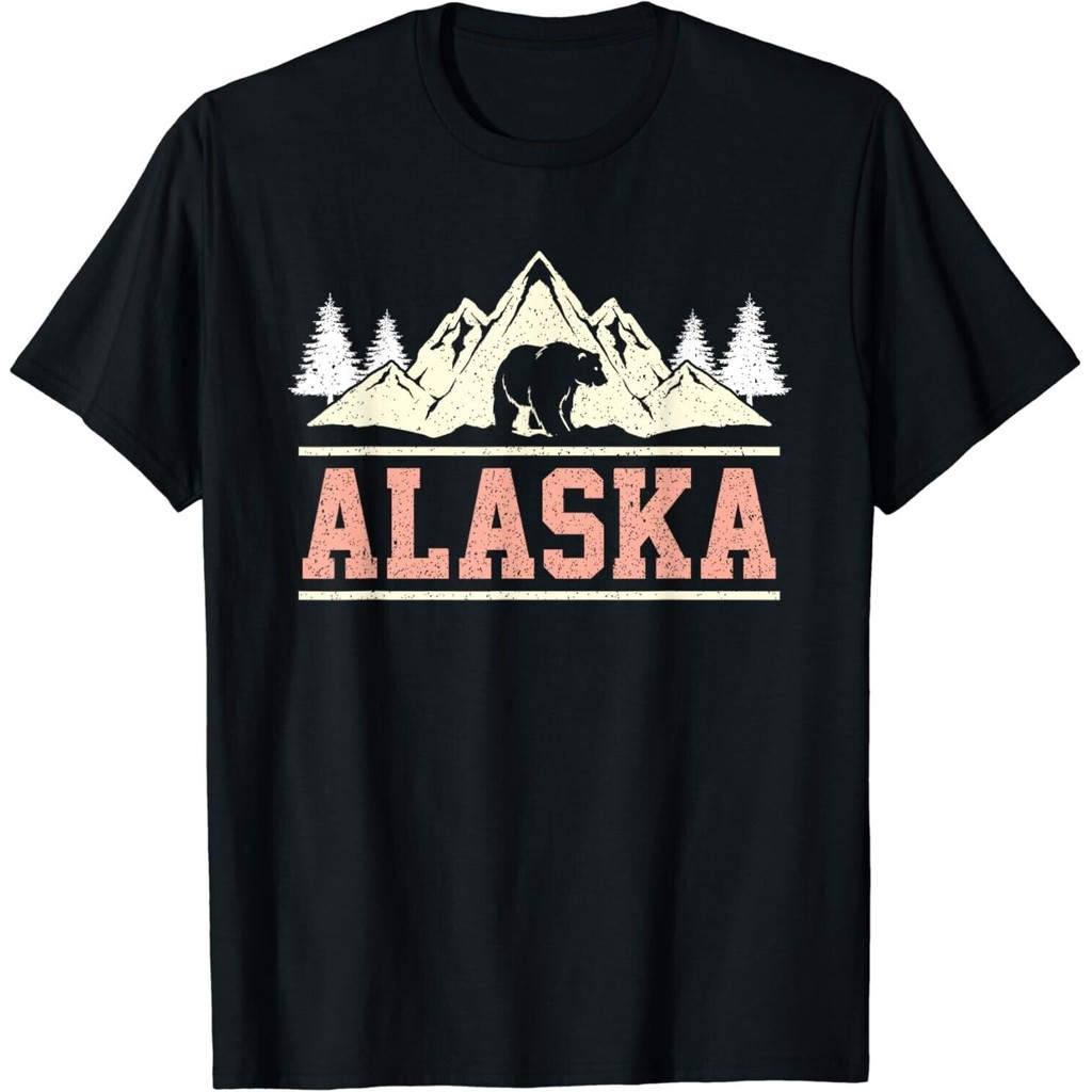 เสื้อยืด Glacier Mountain Landscape Alaska Bear Wildlife Alaska