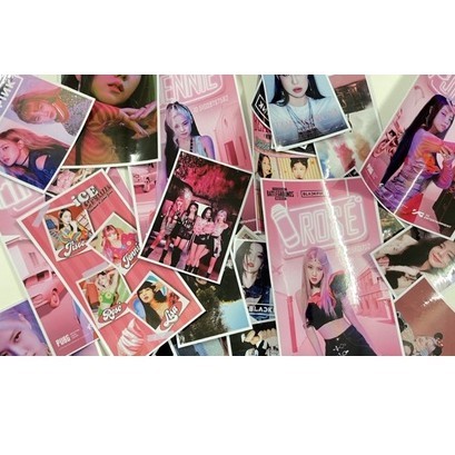 ชุดสติ๊กเกอร์ 30 ชิ้น BLACKPINK, LISA, JISOO, JENNY, สติ๊กเกอร์ ROSE