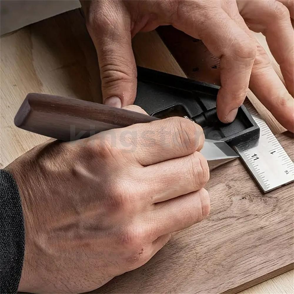 งานไม้ Striking 0มีด Double Bevel Marking 0มีดสําหรับแกะสลักที่แม่นยําและทําเครื่องหมายใช้งานง่ายไม่จําเป็นต้องประกอบเหมาะสําหรับงานฝีมือและโครงการ DIY ราคา ถูกที่สุด ดีลบีเคเค แกลเลอรีภาพที่ 4