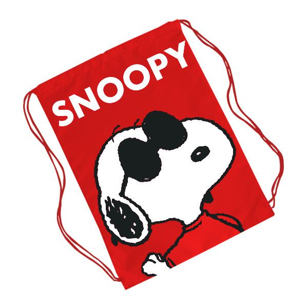 Bundanjai (กระเป๋าเชือกรูด) PN1-กระเป๋าเป้เชือกรูด : PEANUTS-1A Drawstring Backpack (PN1A-DTB-RE34) W34xH43 cm.