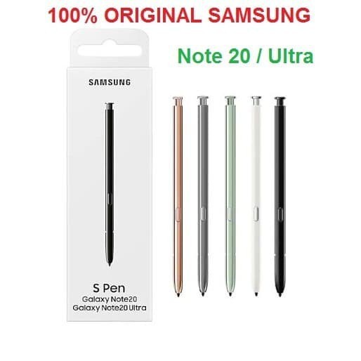 Hot Original Samsung Galaxy Stylus Note 20 Touch Stylus S Pen Note 20 Ultra Stylus S Pen ปากกาหน้าจอสัมผัส SM-Note 20 Plus ปากกาบลูทูธพร้อมชุดขายปลีก