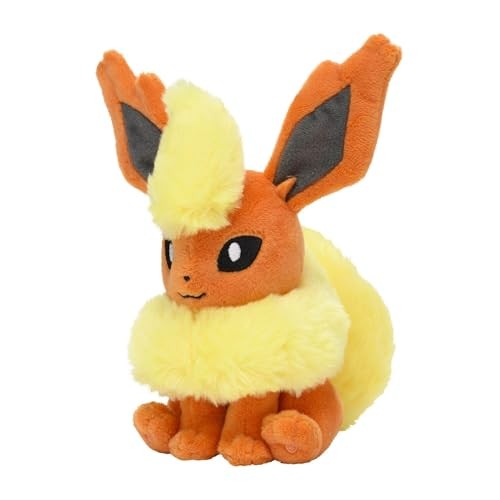Pokémon Center Original Plush Toy Pokémon Fit Flareon 16×16×9 (H×W×D: cm)