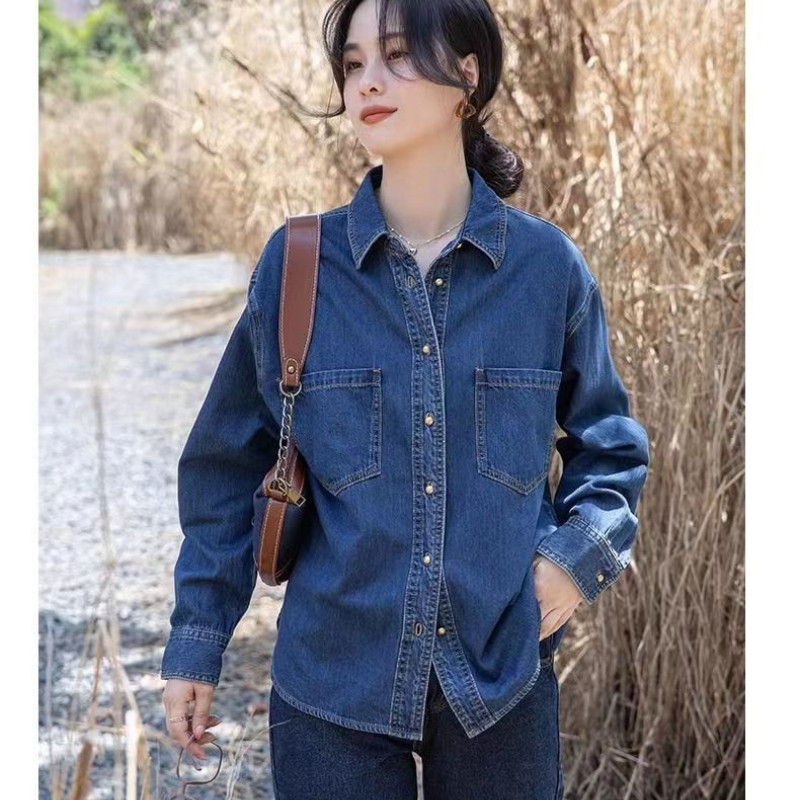 IELGY เสื้อยีนส์ผู้หญิงฤดูใบไม้ผลิใหม่หลวมบางท็อปส์ ราคา ถูกที่สุด ดีลบีเคเค แกลเลอรีภาพที่ 5