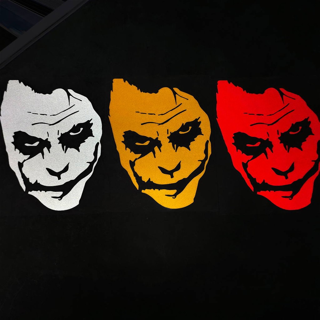 Dc BATMAN Joker สะท้อนแสงรถยนต์ Auto อุปกรณ์ตกแต่งรถจักรยานยนต์สติกเกอร์หน้าต่าง Fender Decal