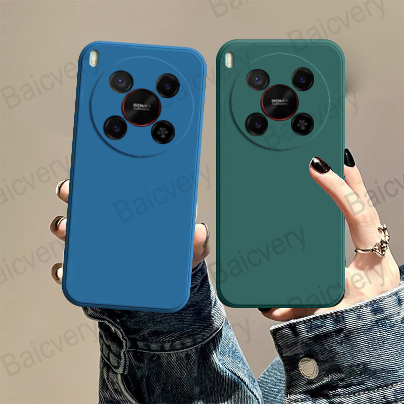 สําหรับ ZTE Nubia V70 Max Blade V70 Max สีสัน Matte ป้องกันกันกระแทก